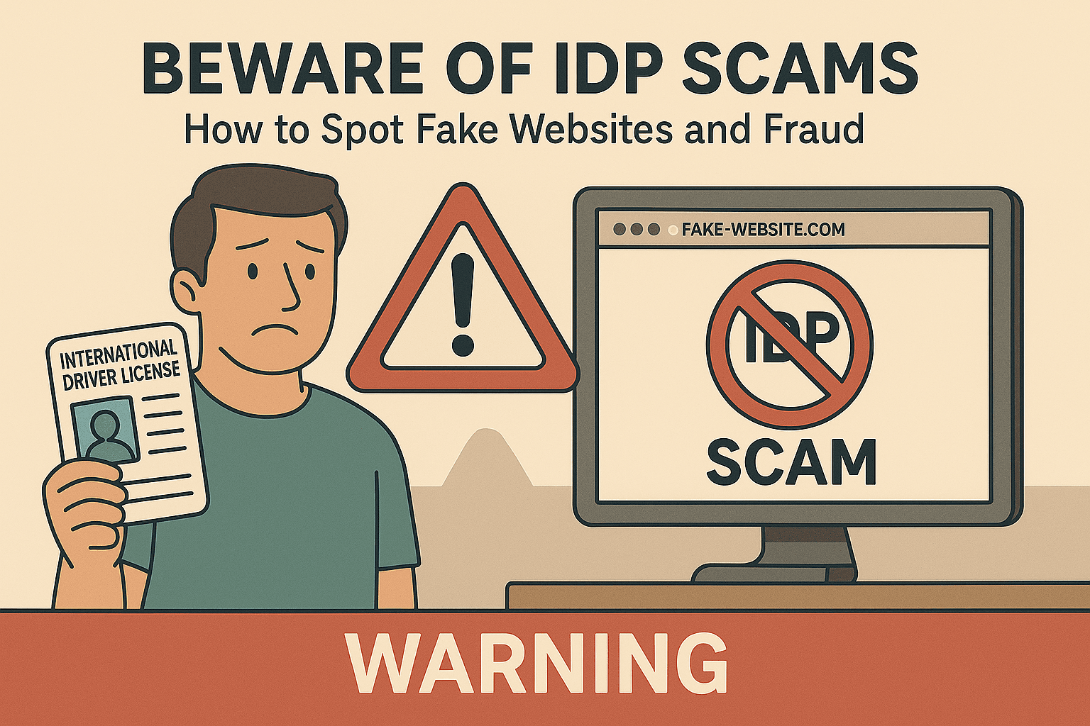 Vorsicht vor IDP-Betrug: Wie man gefälschte Websites und Betrug erkennt