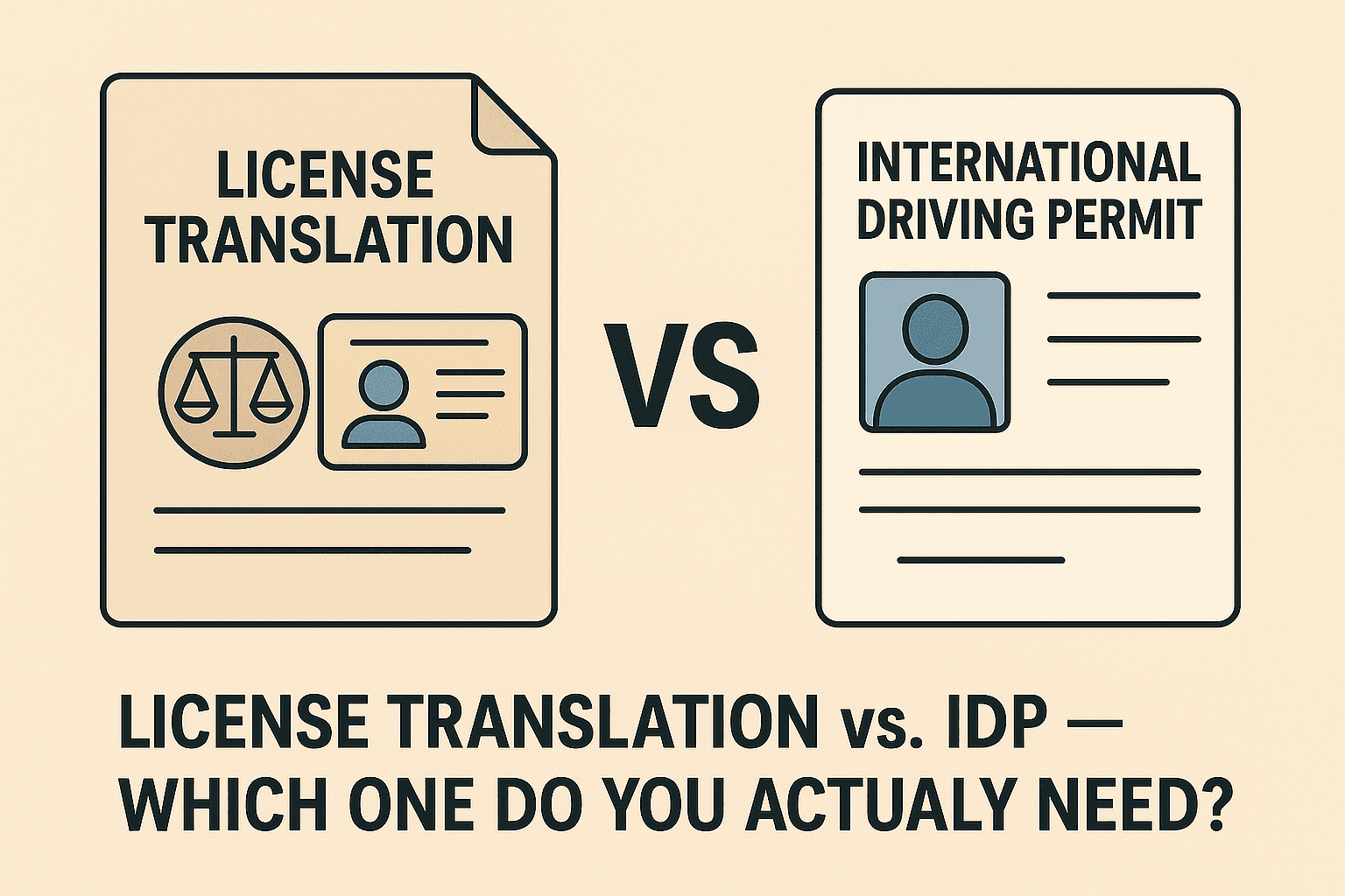 License Translation vs. IDP — Which One Do You Actually Need?